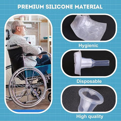 male external catheter inview self adhesive silicone medium packaging type box