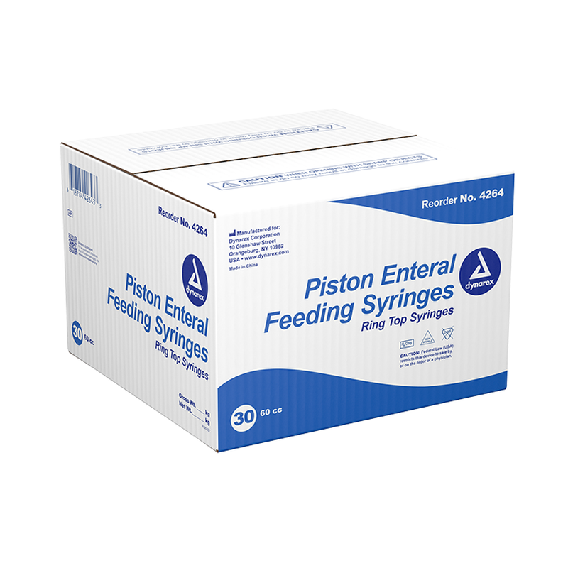 Dynarex Piston Irrigation Syringe (60 cc), Pack Type 30 Box Per Case