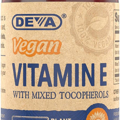 Deva Vegan Vitamins - Vitamin E With Mixed Tocopherols - 400 Iu - 90 Vegan Capsules