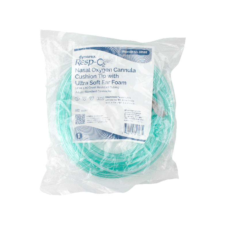 dynarex nasal oxygen cannulas cushion tip with ultra soft ear foam