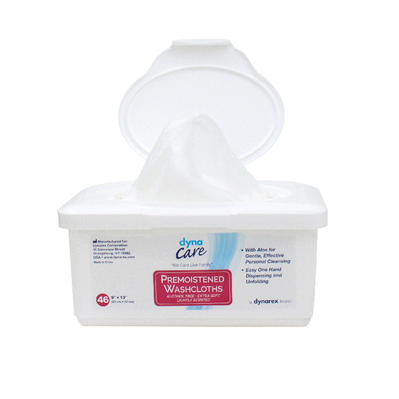 dynarex personal cleansing washcloth wet wipes