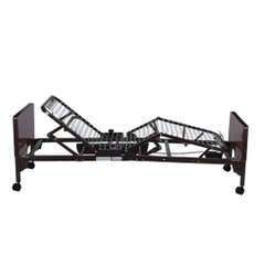 semi electric homecare bed w half rail