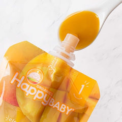 Happy Baby Clearly Crafted Mango - Case Of 16 - 3.5 Oz.