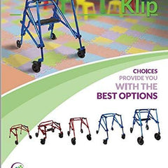 klip walker w seat medium blue 4 wheeled each