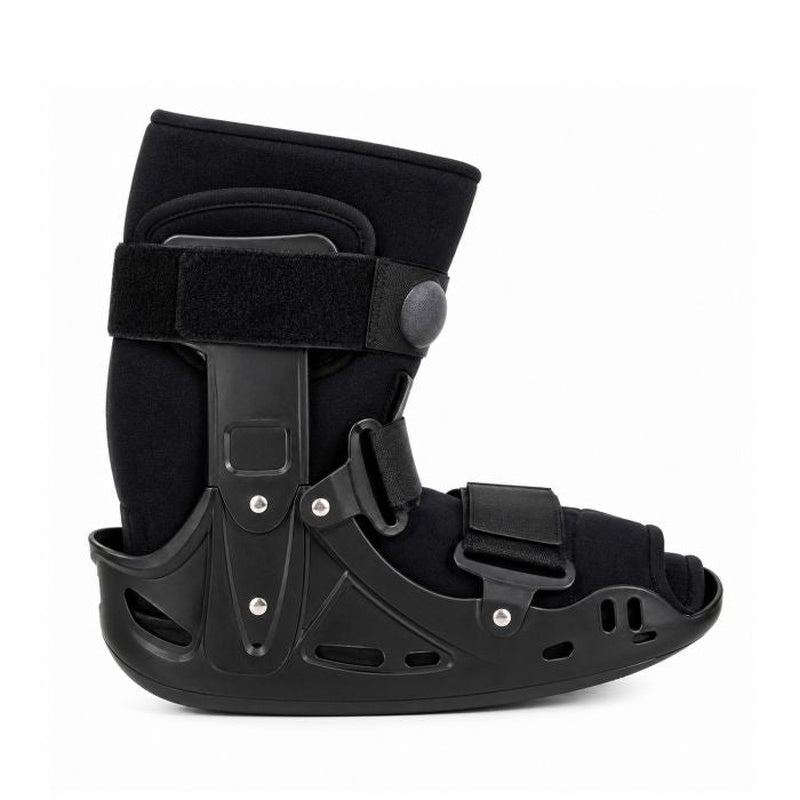 McKesson Air Walker Boot – Black Pneumatic Short Low-Top, Adult Large, Latex-Free | HCPCS L4360