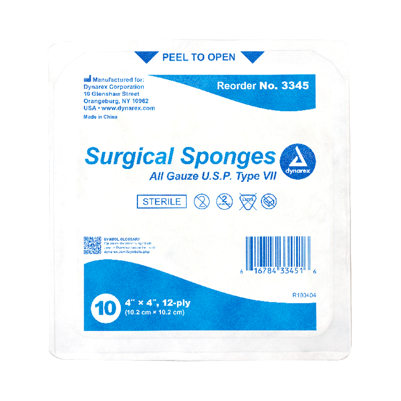 dynarex sponges pads sterile non sterile