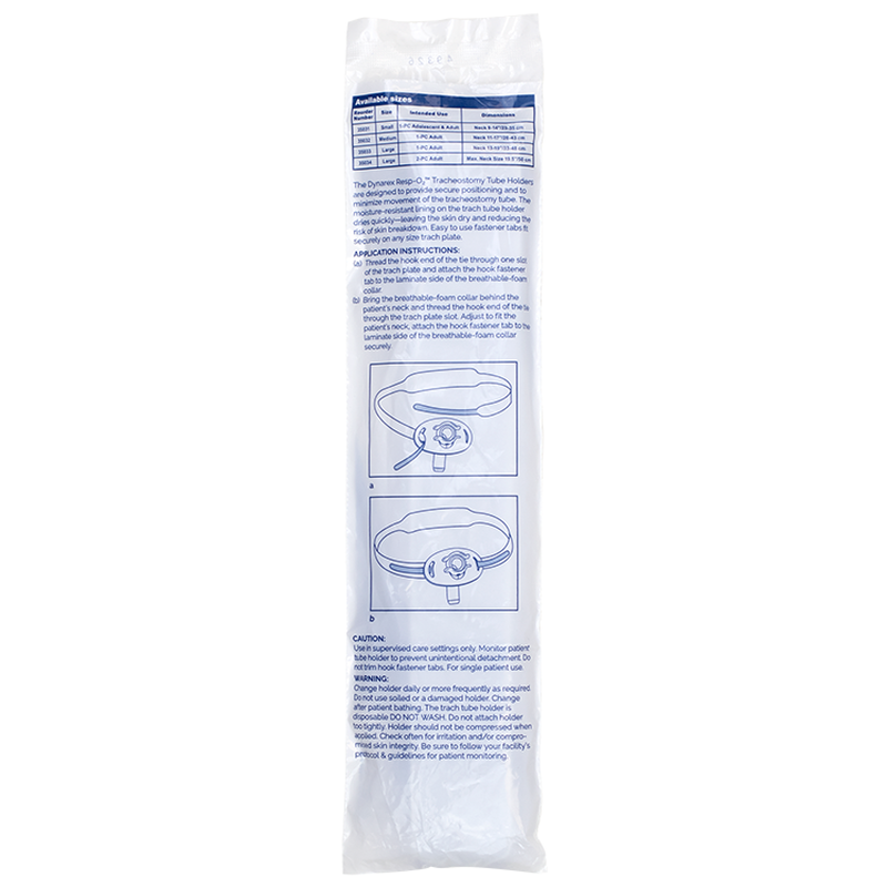 breathable foam trach tube holder 1 piece