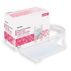 Surgical Mask FluidShield Anti-fog Foam ASTM Level 3 Tie Closure One Size Fits Most, Packaging Type- Box