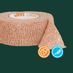 Cohesive Bandage 3M Coban 3 Inch X 5 Yard Self-Adherent Closure Tan NonSterile Standard Compression, Packaging Type- Case