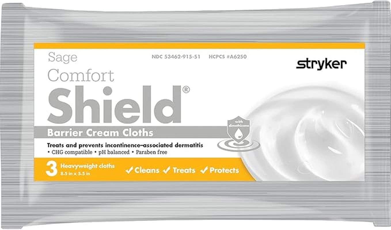 Incontinence Care Wipe Comfort Shield Soft Pack Unscented 3 Count