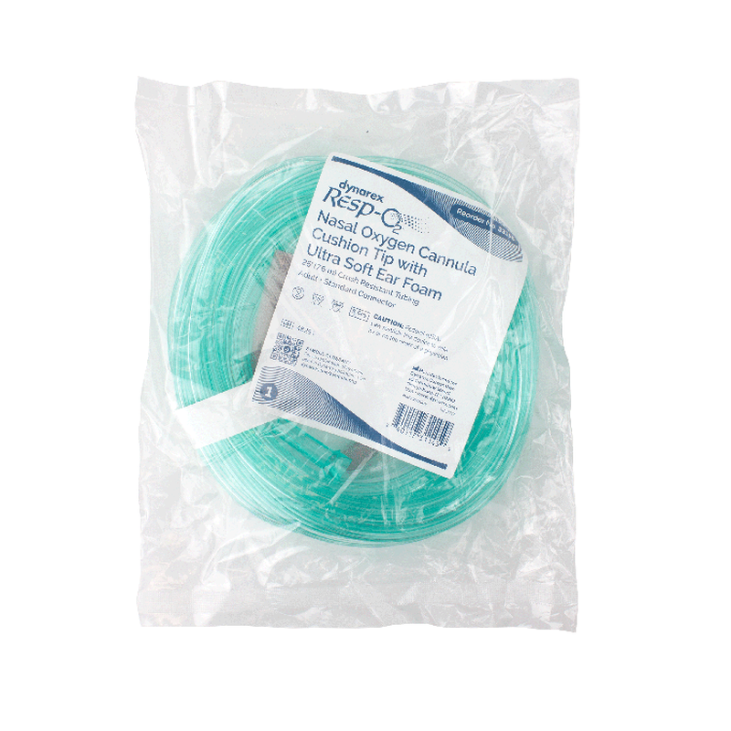 dynarex nasal oxygen cannulas cushion tip with ultra soft ear foam