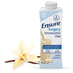 oral supplement ensure surgery immunonutrition shake vanilla flavor liquid 8 oz reclosable carton packaging type case