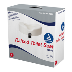 dynarex raised toilet seat with arms