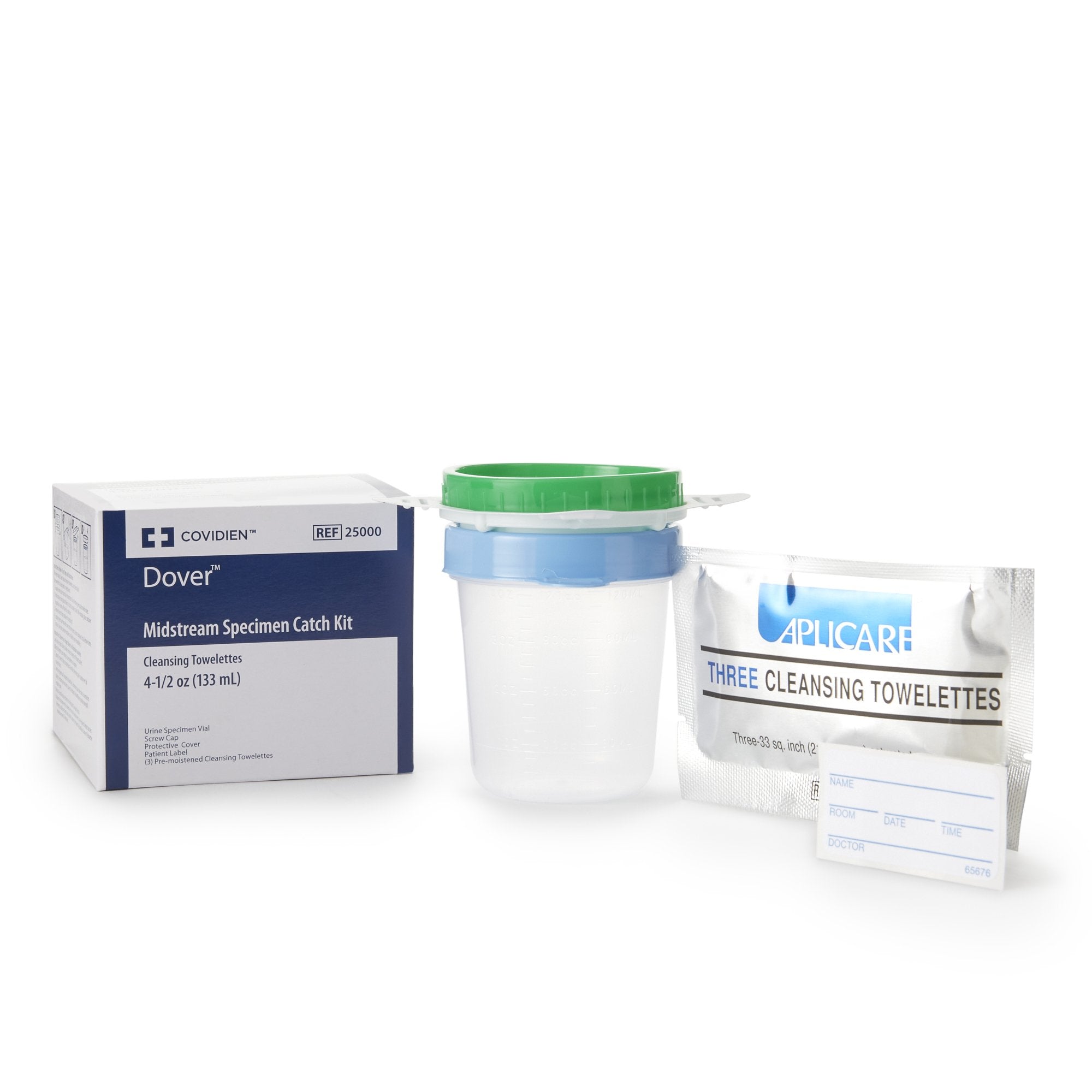 Urine Specimen Collection Kit Dover 25000 4.5 oz. Specimen Collection Container Sterile