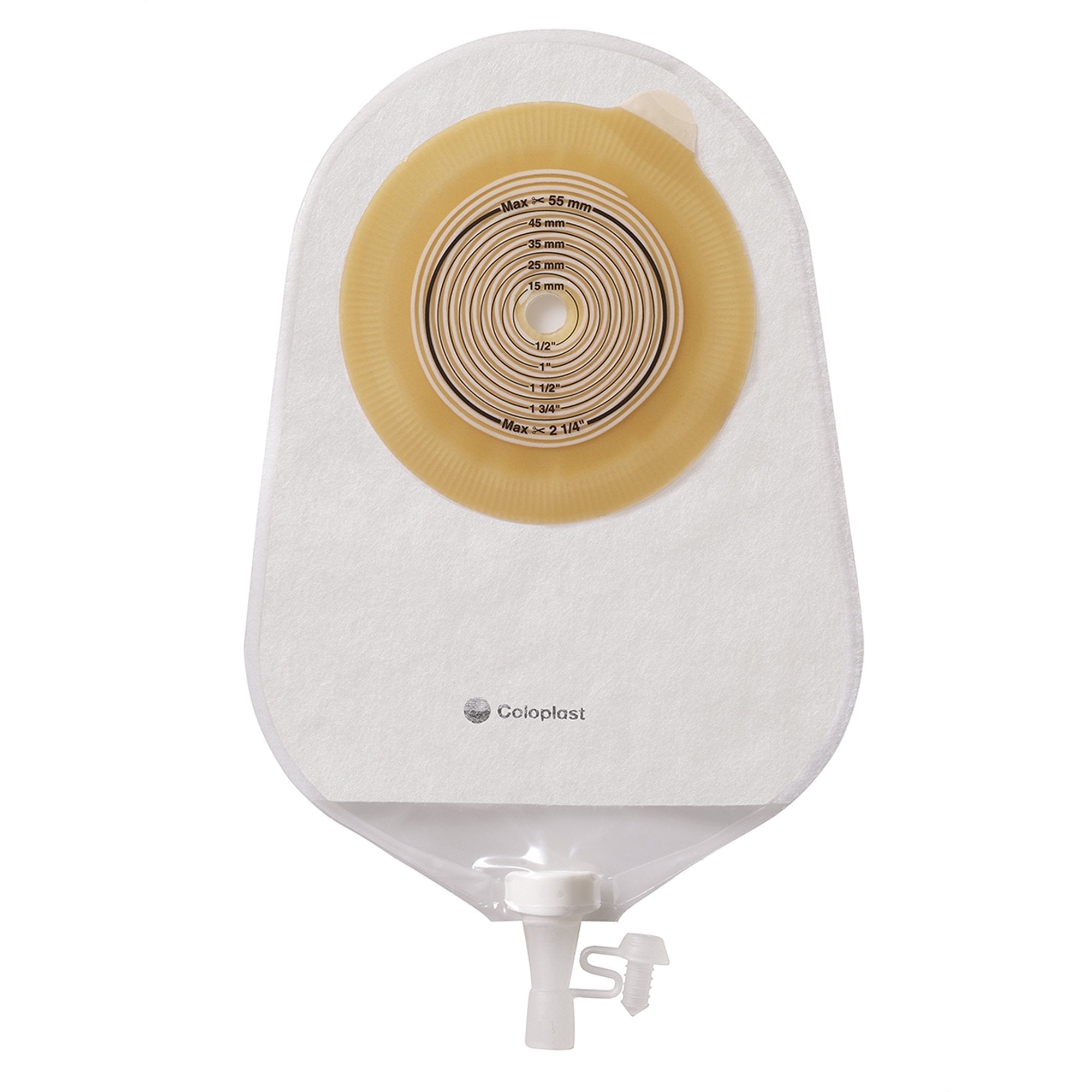 Urostomy Pouch Assura One Piece System 10 3/4 Inch Length Trim To Fit 3/8 to 2 1/8 Inch Stoma Drainable