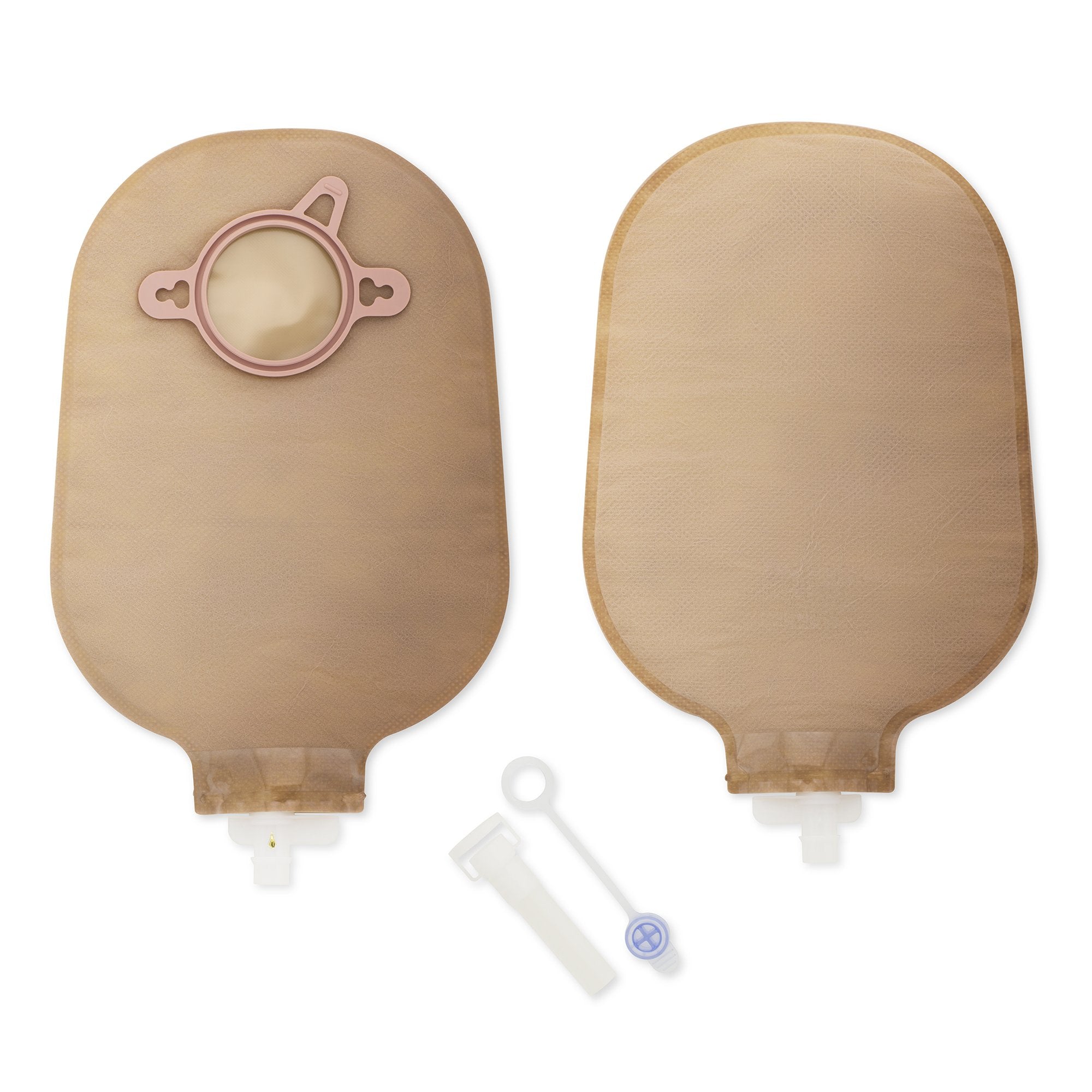 Urostomy Pouch CeraPlus One Piece System 9 Inch Length Soft Convex, Pre Cut 3/4 Inch Stoma Drainable