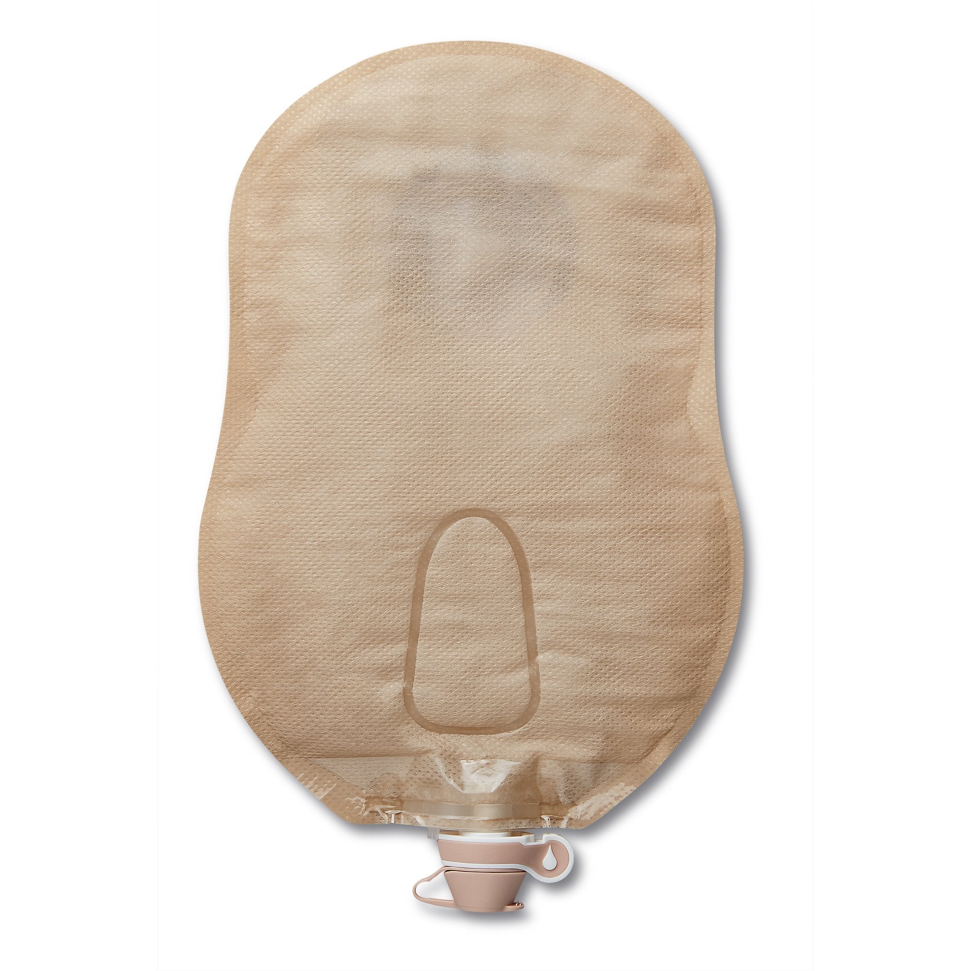 Urostomy Pouch CeraPlus One Piece System 9 Inch Length Soft Convex, Pre Cut 1 1/8 Inch Stoma Drainable