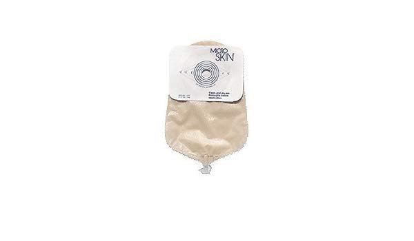 Urostomy Pouch MicroSkin One Piece System 9 Inch Length Flat, Trim to Fit Up to 1 1/2 Inch Stoma Drainable