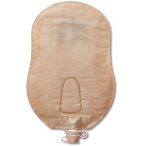 Urostomy Pouch Premier One Piece System 9 Inch Length Convex, Pre Cut 1 3/8 Inch Stoma Drainable