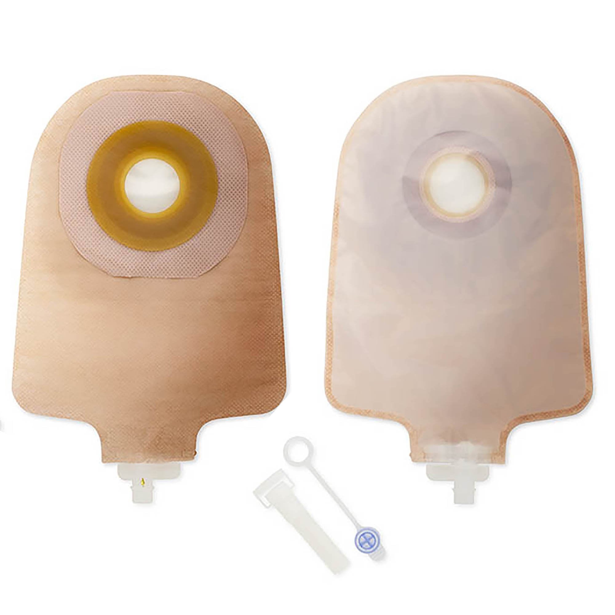 Urostomy Pouch Premier One Piece System 9 Inch Length Flat, Trim to Fit Up to 2 1/2 Inch Stoma Drainable