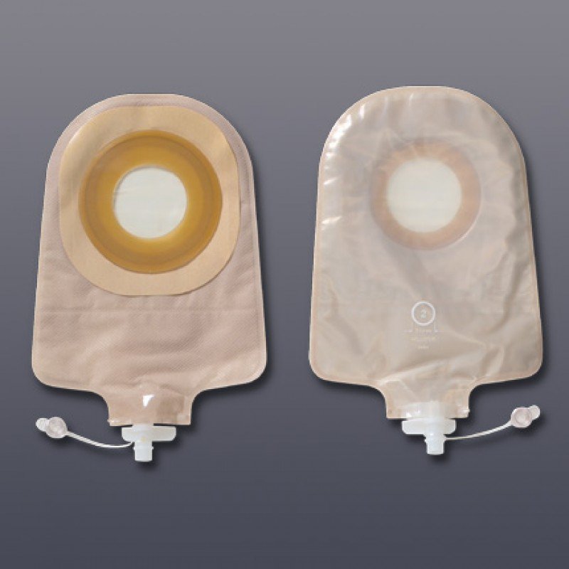 Urostomy Pouch Premier One Piece System 9 Inch Length Pre Cut 1 3/4 Inch Stoma Drainable
