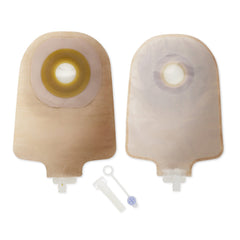 Urostomy Pouch Premier One Piece System 9 Inch Length Convex, Pre Cut 1/2 Inch Stoma Drainable