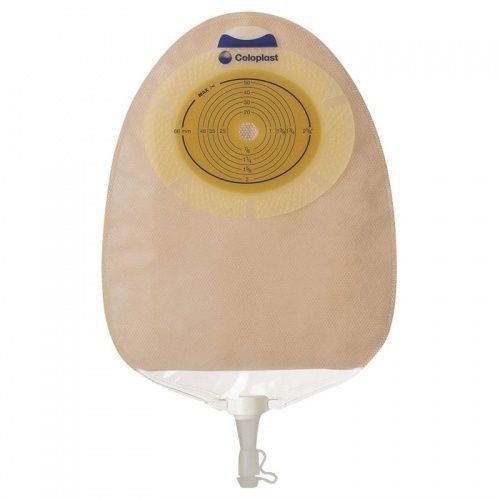 Urostomy Pouch SenSura One Piece System 10 3/8 Inch Length, Maxi Flat, Pre Cut 1 3/16 Inch Stoma Drainable