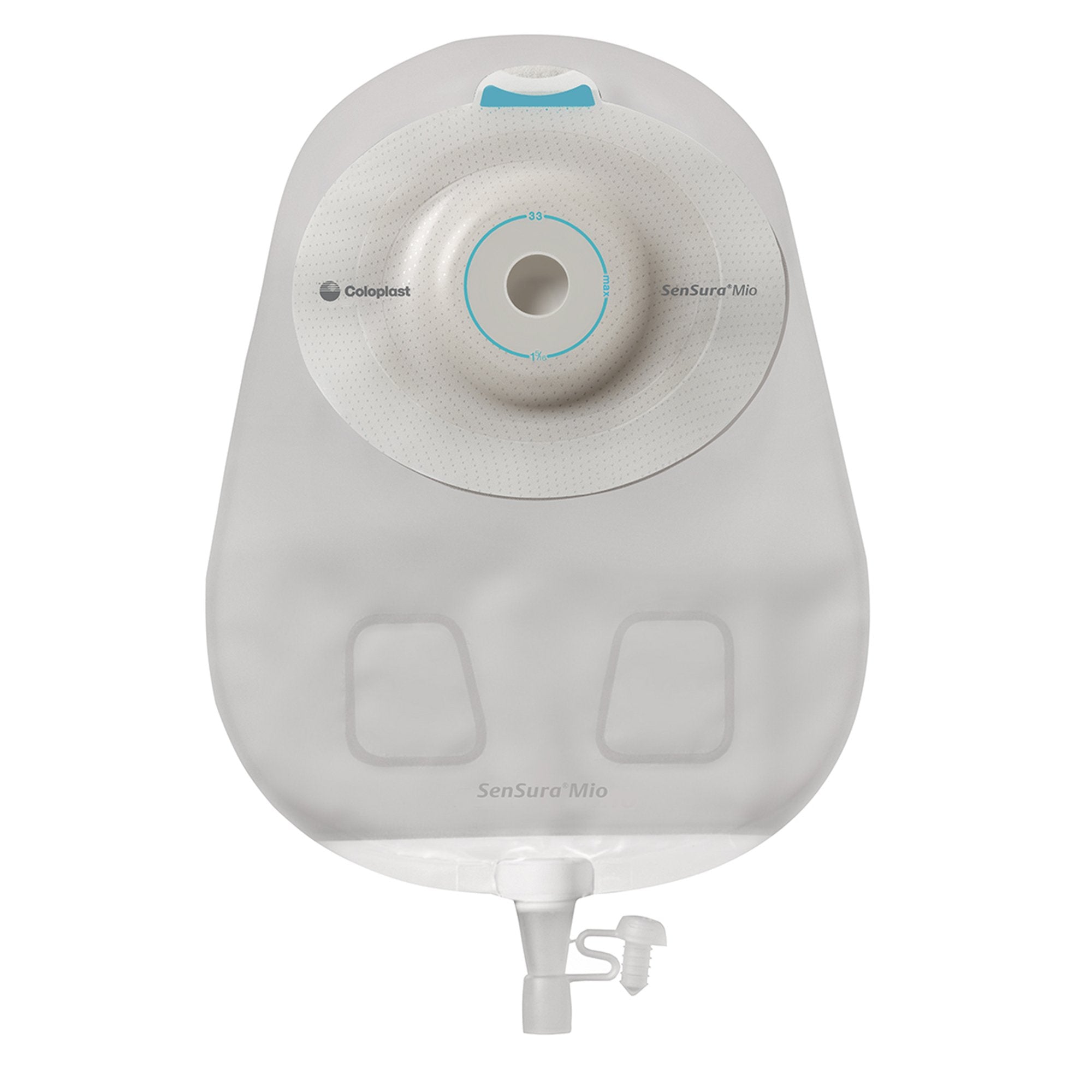 Urostomy Pouch SenSura Mio Convex One Piece System 10 1/2 Inch Length, Maxi Soft Convex, Trim to Fit 3/8 to 2 Inch Stoma Drainable