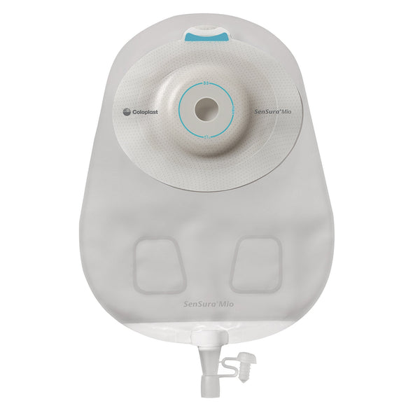 Urostomy Pouch SenSura Mio Convex One Piece System 10 1/2 Inch Length, Maxi Soft Convex, Trim to Fit 3/8 to 2 Inch Stoma Drainable