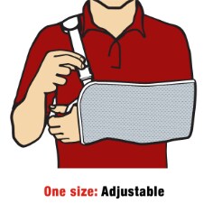 Arm Sling with Padded Strap 3M Ace Buckle Closure / Adjustable Strap One Size Fits Most,Packaging Type- Box