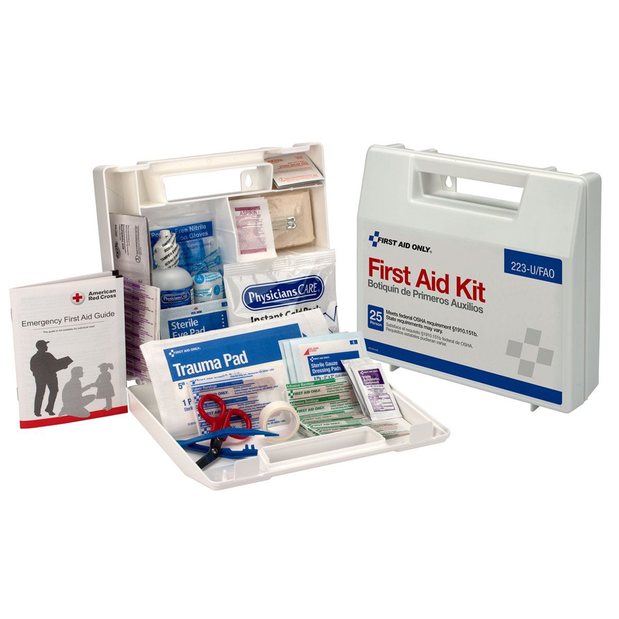 First Aid Kit First Aid Only 25 Person Plastic Case, Packaging Type- Case