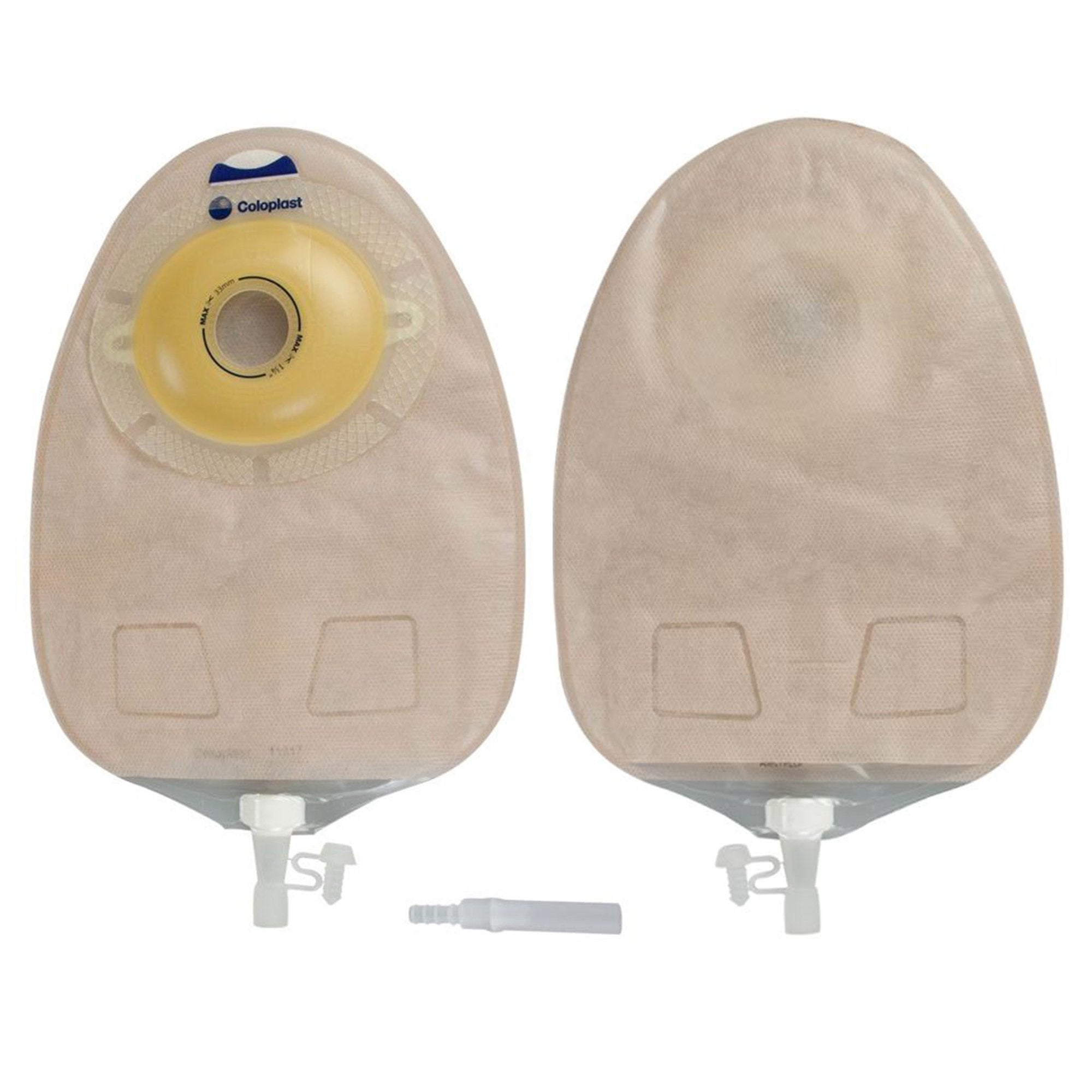 Urostomy Pouch SenSura One-Piece System 10-3/8 Inch Length, Maxi Convex Light, Pre-Cut 1-1/4 Inch Stoma Drainable, Packaging Type- Box