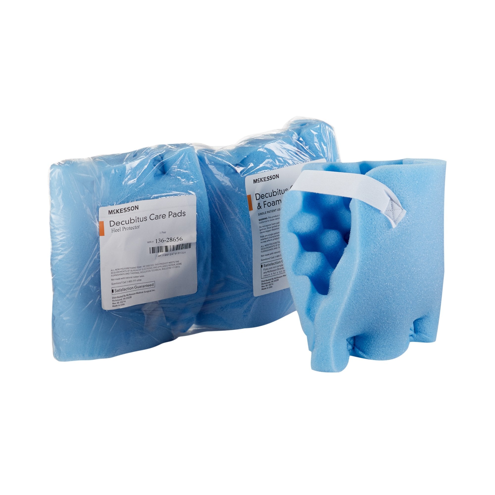 Heel Protection Pad McKesson One Size Fits Most Blue, Packaging Type- Case