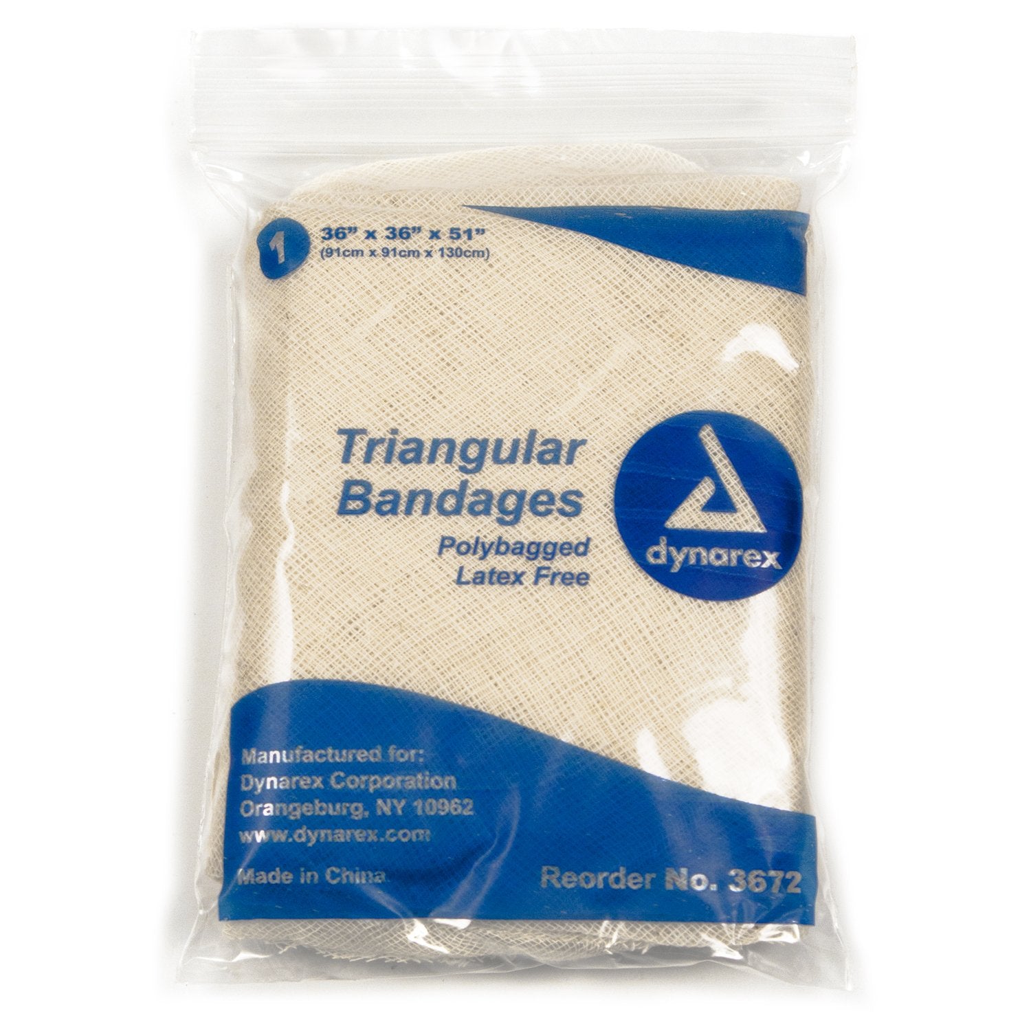 Triangular Bandage / Arm Sling dynarex Safety Pin One Size Fits Most, Packaging Type- Box