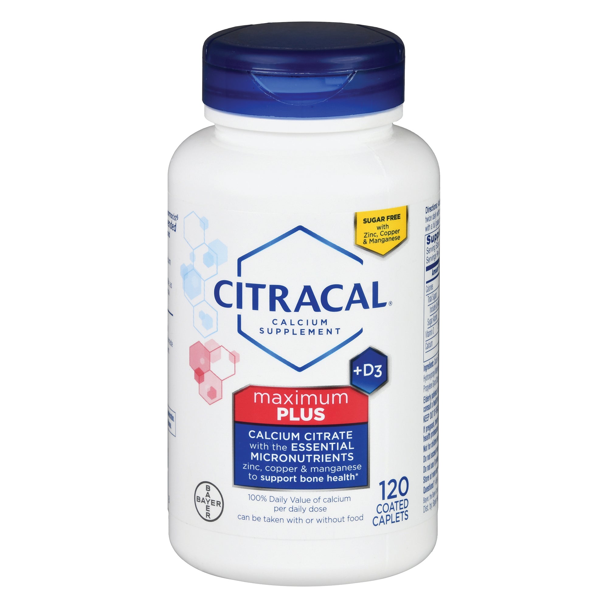 Joint Health Supplement Citracal® Max Calcium / Vitamin D 315 mg - 250 IU Strength Caplet 120 per Bottle