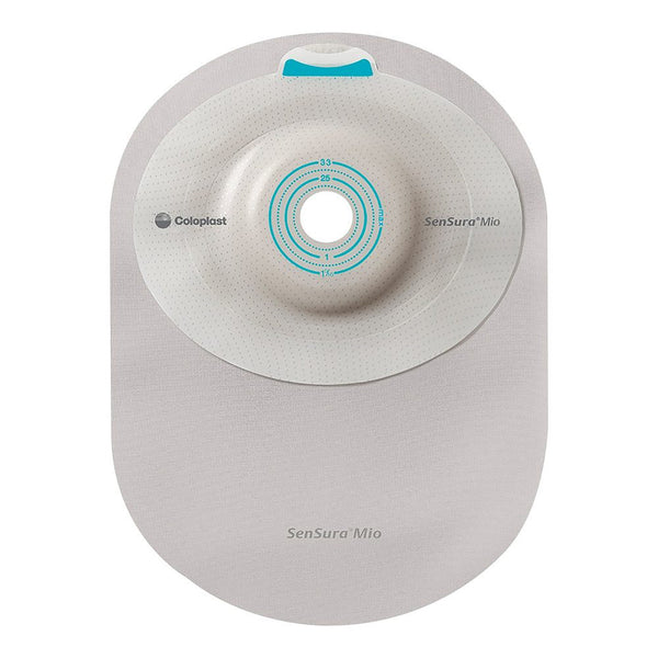 Ostomy Pouch SenSura Mio Convex One Piece System 8 1/4 Inch Length, Maxi Soft Convex, Trim to Fit 5/8 to 1 5/16 Inch Stoma Closed End