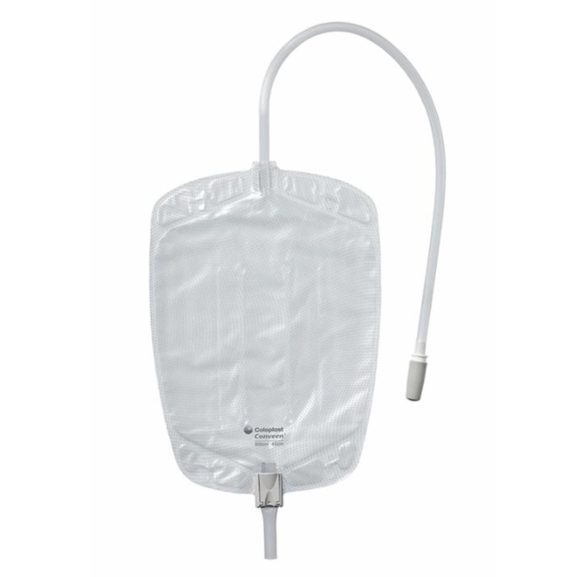 Urinary Leg Bag Conveen Security+ Anti-Reflux Valve Sterile 600 mL Polyethylene / Flocked, Packaging Type- Box