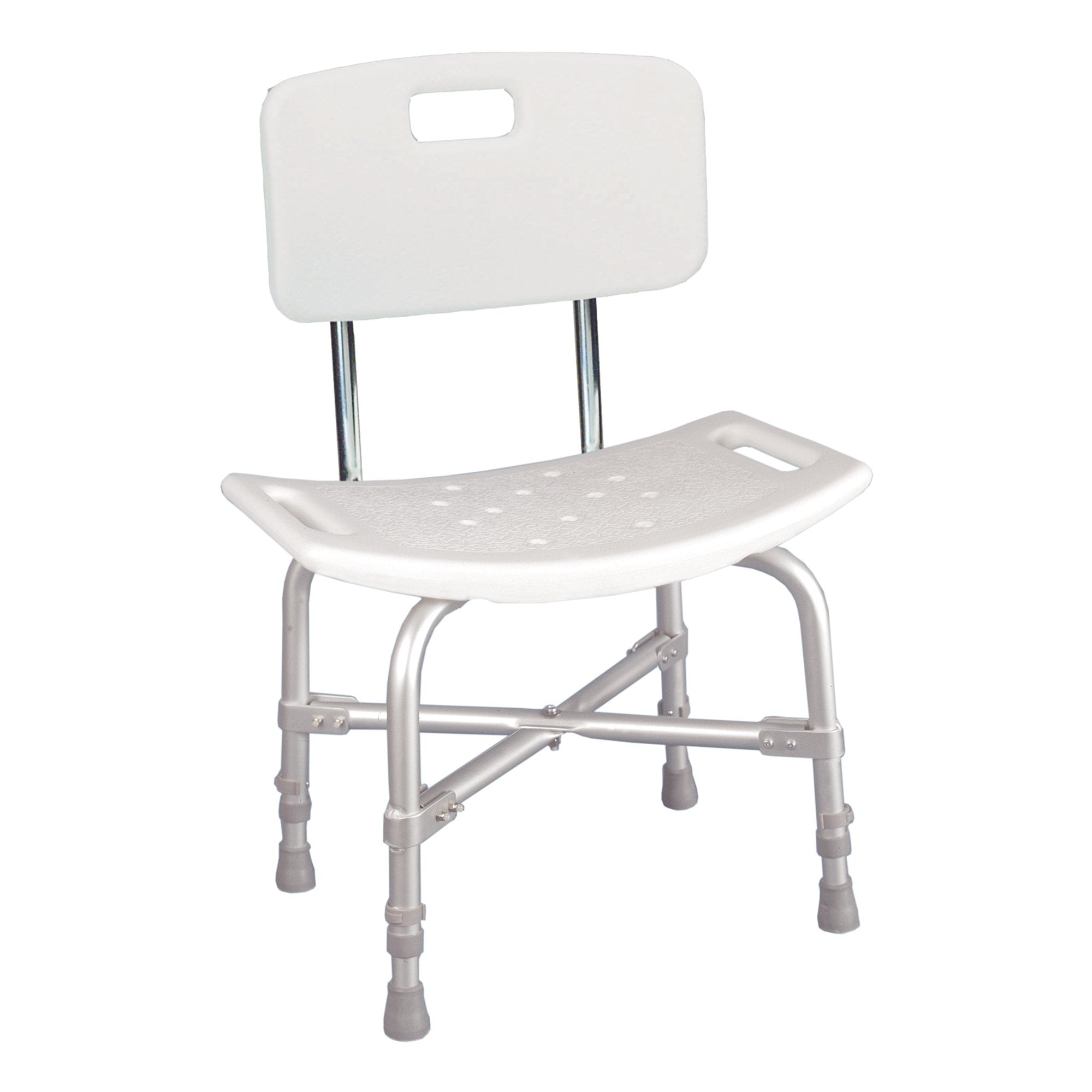 Bath Bench McKesson Without Arms Aluminum Frame With Backrest 20 Inch Seat Width 500 lbs. Weight Capacity, Packaging Type- Case