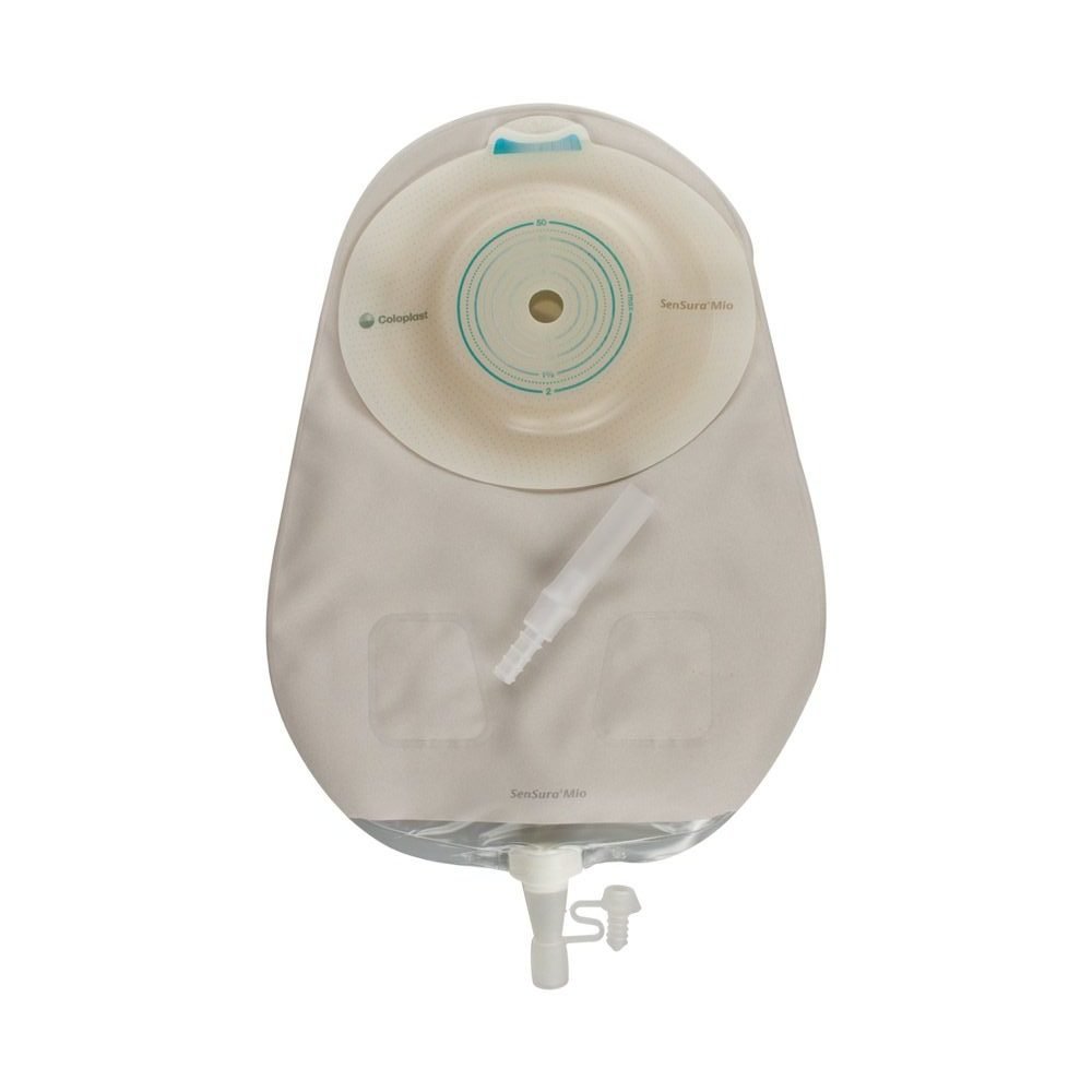 Urostomy Pouch SenSura Mio Convex One-Piece System 10-1/2 Inch Length, Maxi Convex Light, Trim to Fit 5/8 to 1-5/16 Inch Stoma Drainable, Packaging Type- Box