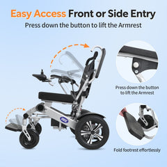 v53 top selling power wheelchair 10ah