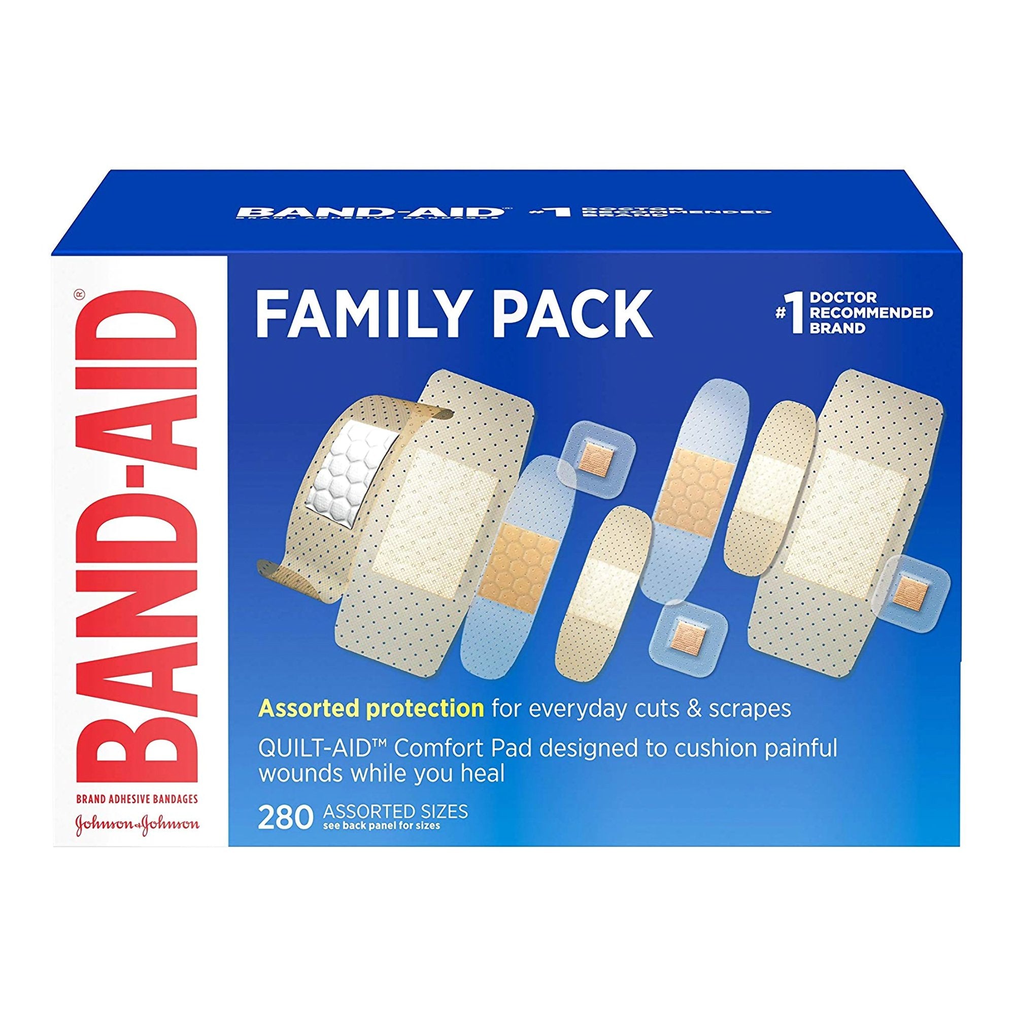 Adhesive Strip Band-Aid Assorted Sizes Plastic Assorted Shapes Tan Sterile, Packaging Type- Box