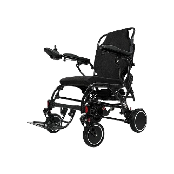 Foldable carbon power wheelchair with 12Ah battery