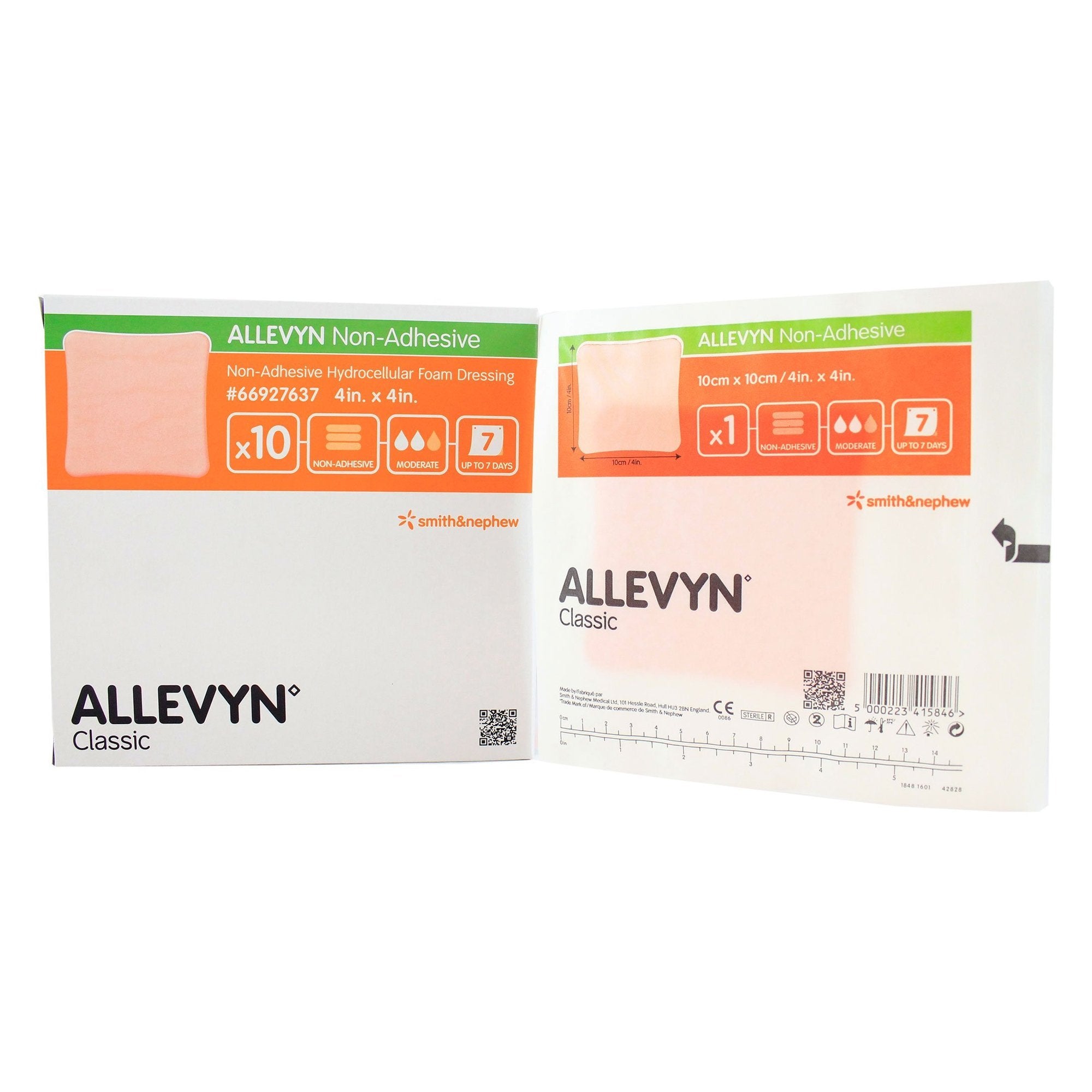 Foam Dressing Allevyn 4 X 4 Inch Without Border Film Backing Nonadhesive Square Sterile