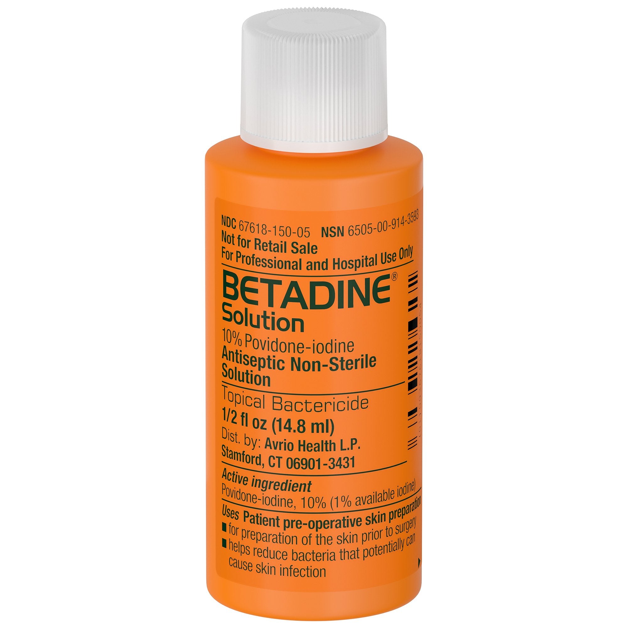 Skin Prep Solution Betadine® 1/2 oz. Bottle 10% Strength Povidone-Iodine NonSterile