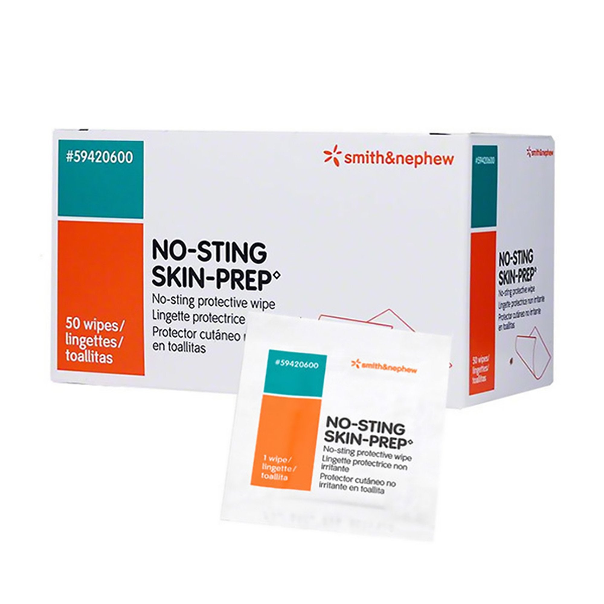 Skin Barrier Wipe No-Sting Skin-Prep 75 to 100% Strength Hexamethyldisiloxane / Acrylate Copolymer Individual Packet Sterile, Packaging Type- Box