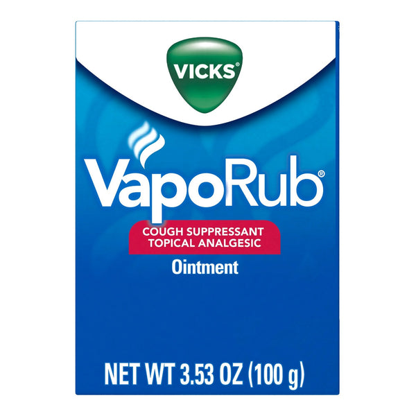 Chest Rub Vicks VapoRub 4.8%   1.2%   2.6% Strength Ointment 3.53 oz.