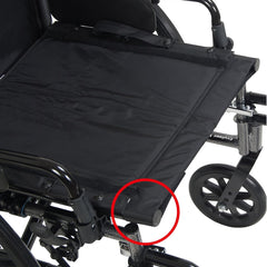 Drive Medical Viper GT Reclining Flip Wheelchair with Flip Back Rem Desk Arm and Swing-away Elevating Leg Rests ,24" composite Wheels ,300 lbs Weight Capacity