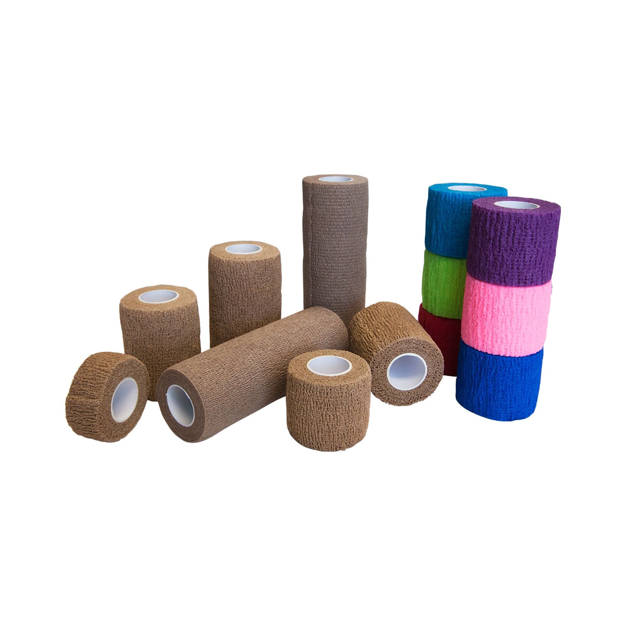 Cohesive Bandage Premier Pro 2 Inch X 5 Yard Self-Adherent Closure Assorted Colors NonSterile Standard Compression, Packaging Type- Case