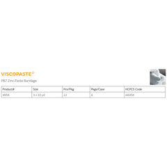 Zinc Impregnated Dressing Viscopaste PB7 Roll 3 Inch X 10 Yard Sterile,Packaging Type- Box