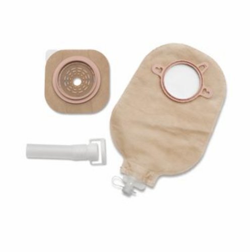 Urostomy Pouch New Image Two-Piece System 9 Inch Length Flat, Trim to Fit Up to 1-3/4 Inch Stoma Drainable, Packaging Type- Box